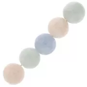 Perle rotonde in pietra gemma 6 mm - Morganite x15