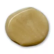 Disco piatto unicolore irregolare mm. 23 Opaque Sand x1