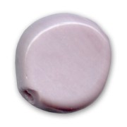 Disco piatto unicolore irregolare mm. 23 Opaque Mauve x1|raw }}