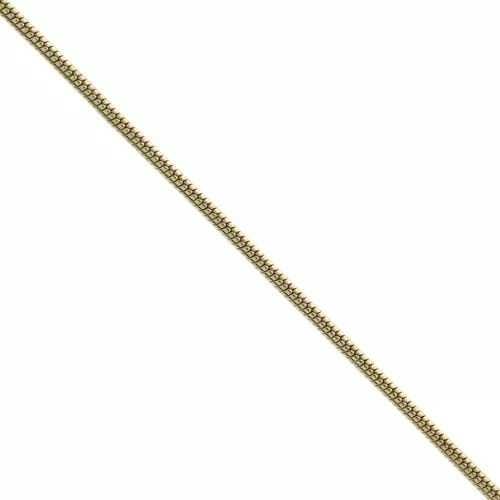 Catena maglia serpentina 1.5 mm placcata oro 3 micron x50 cm