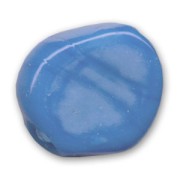 Disco piatto unicolore irregolare mm. 23 Opaque Blue x1|raw }}
