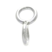 Anelli in 8 sconvolto- anelli saldati - 10x5 mm in Argento 925 x1