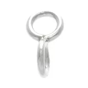 Anelli in 8 sconvolto- anelli saldati - 10x5 mm in Argento 925 x1