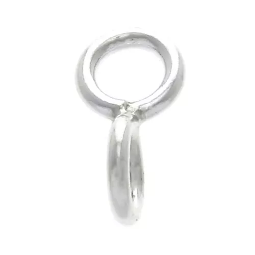Anelli in 8 sconvolto- anelli saldati - 10x5 mm in Argento 925 x1