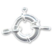 Chiusura ad anello mm. 14 Argento 925 x1