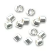 Tubi da schiacciare Argento 925 mm. 1,5x2 x50