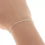 Catena maglia Figaro (1x3) mm. 1.8 Argento 925 x cm.50