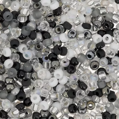 Mix Rocaille Miyuki 11/0 MIX-04 - Salt and Pepper x8gr