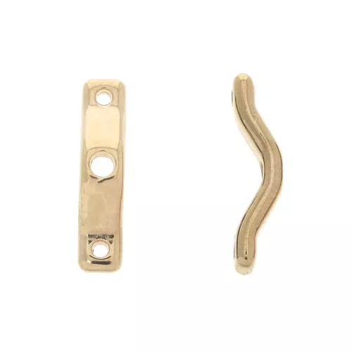 Intercalari   3 BowTrio 18x4 mm dorato rosa x10