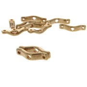 Intercalari   3 BowTrio 18x4 mm dorato rosa x10