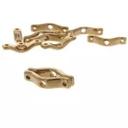 Intercalari 3 BowTrio 18x4 mm dorato rosa x10