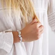 Intercalari 3 BowTrio 18x4 mm dorato rosa x10