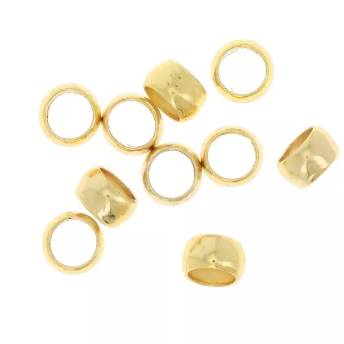 Schiaccini 4 mm - Dorato x50