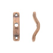 Intercalari   3 BowTrio 18x4 mm ramato invecchiatox10