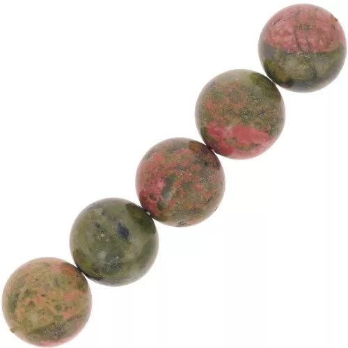 Perlina Unakite mm. 14 x1