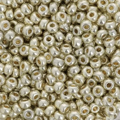Rocaille Miyuki Duracoat 8/0 4201 - Galvanized Silver