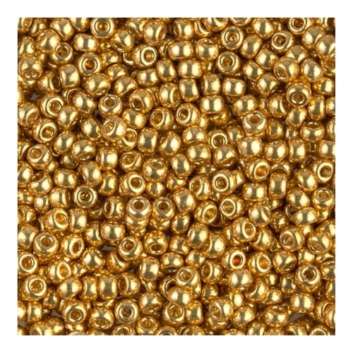 Rocaille Miyuki Duracoat 11/0 4202 - Galvanized Gold