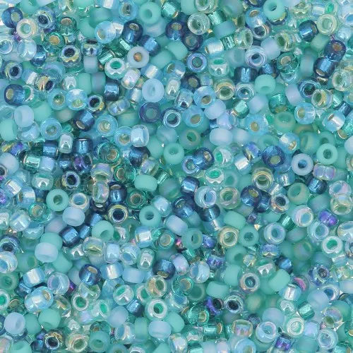 Mix Rocaille Miyuki 15/0 MIX-056 - Touch of Teal x8gr