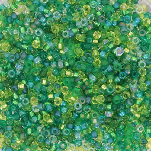 Mix Rocaille Miyuki 15/0 MIX-053 - Ever Green x8gr