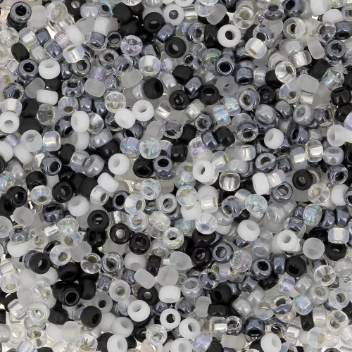 Mix Rocaille Miyuki 15/0 MIX-050 - Salt and Pepper x8gr