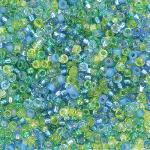 Mix Rocaille Miyuki 15/0 MIX-049 - Electric Blue Lagoon