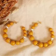 Perle in resina Opaca 12 mm Blu x1