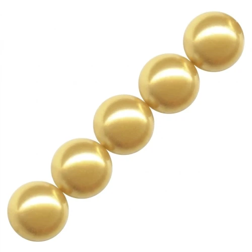 Perline PureCrystal 5810 mm. 5 Gold Pearl x15