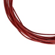 Cordoncino in pelle da 1 mm - Rosso scuro x 2,95 m