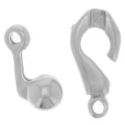 Chiusura a gancio pallina mm. 21 argentato  x1