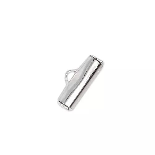 Terminale per tessitura di perline 10 mm argentato x10