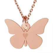 Breloque farfalla 9x14 mm en Argento 925 x1