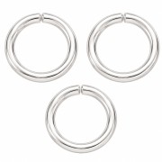 Anelli aperti 3x0,4 mm - Argento 925 x20