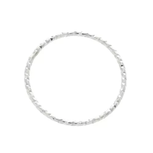 Anello chiuso diamantato 16.5 mm in Argentoo 925 x1