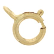 Chiusura a molla anello chiuso mm. 5 in Gold filled x100