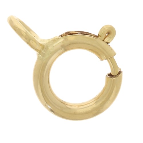 Chiusura a molla anello chiuso mm. 5 in Gold filled x100