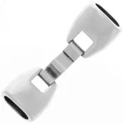 Chiusura per cuoio Regaliz Placcatura argento antico