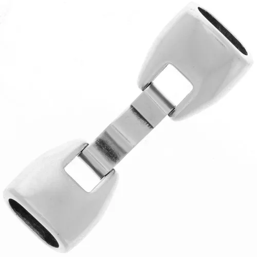 Chiusura per cuoio Regaliz Placcatura argento antico
