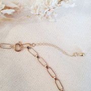 Catena di estensione maglia Rombo 50 mm - placcato oro 3 micron x1