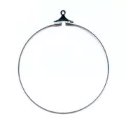 Orecchini ad anello mm. 20 Placcatura argento fino x2