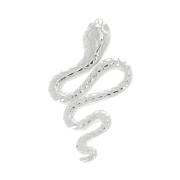 Pendente serpente 24.5x14 mm con anello chiuso in Argento 925 x1|raw }}