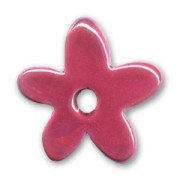 Fiore in ceramica mm. 35 Fucsia iridato