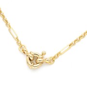 Fermaglio a boa 9 mm - placcato oro x1