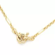 Fermaglio a boa 9 mm - placcato oro x1