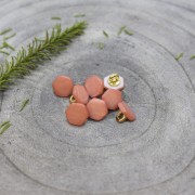 Bottone a coda in metallo-madreperla tinta - Atelier Brunette Quartz 10mm Melba x1