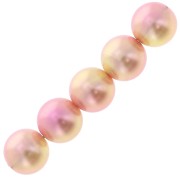 Perle tonde in resina acrilica Il Cielo Pearls Miyuki 6 mm - Arancione x15|raw }}