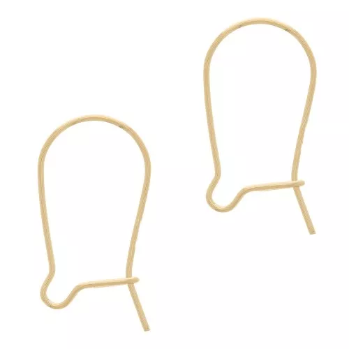 Ganci per orecchini filo 14 mm in Gold filled x4