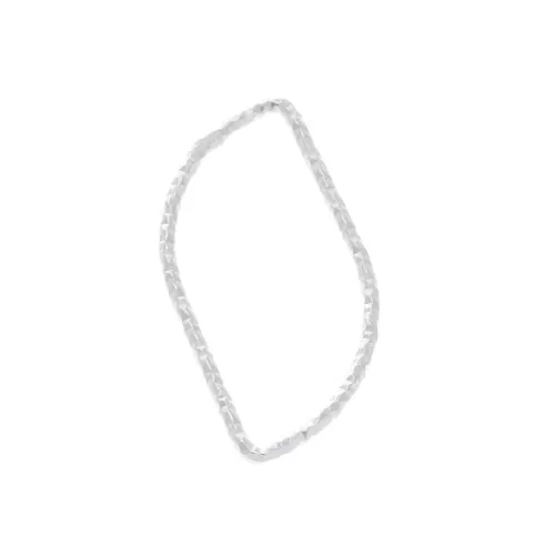 Anello chiuso navetta diamantato 21x10 mm in Argento 925 x1