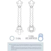 Clip rimovibile portacuccio - cuccio 47x35 mm in legno - orsetto - Naturale x1