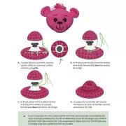 Occhi di plastica con sistema di sicurezza peluche e amigurumi 5 mm Nero x20 paia