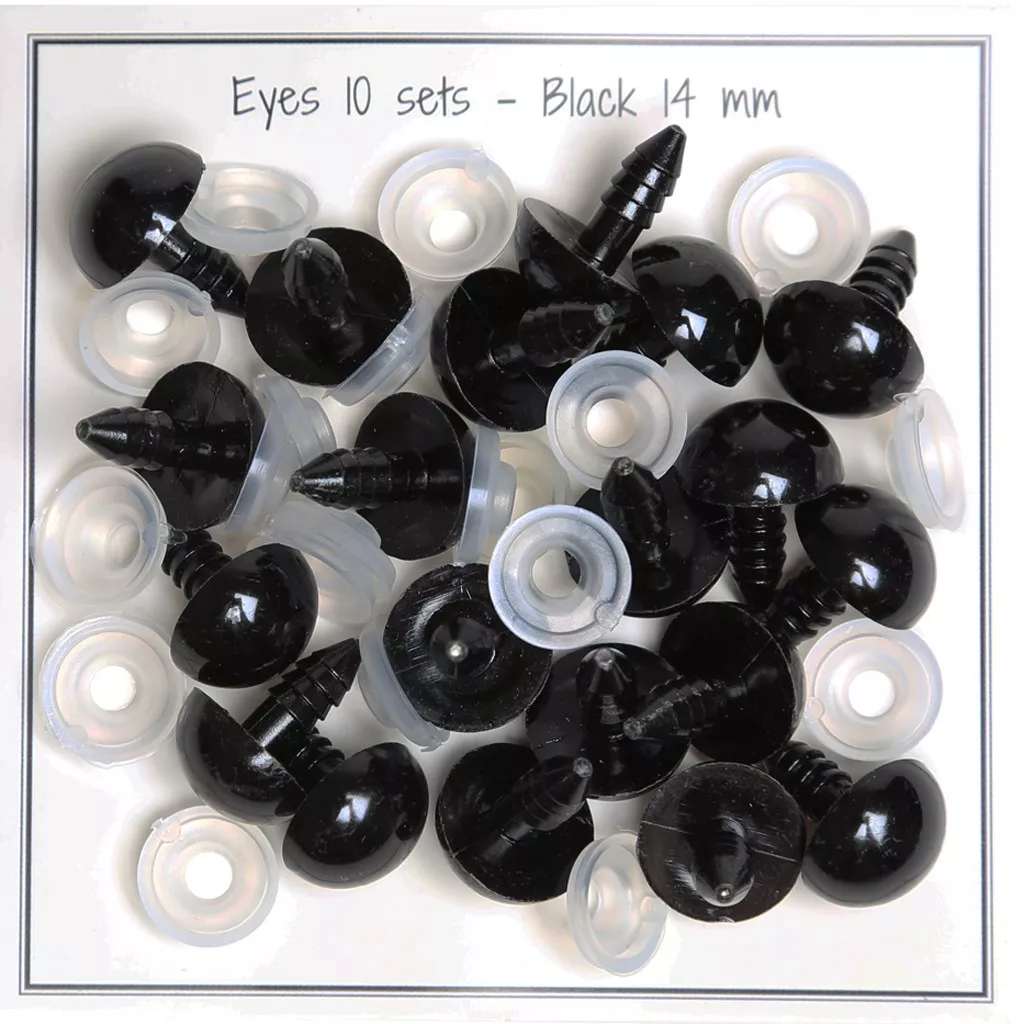 PATIKIL 10mm Occhi Di Sicurezza, 150 Set Occhi In Plastica Per A 521727